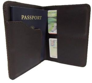 Leather Passport Holder Case