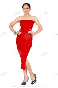 Pia trends Red Gown Shapewear