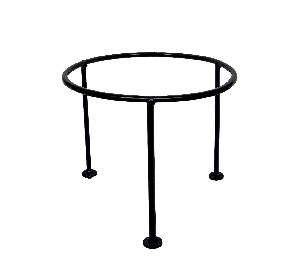 Livewell Green Mild Steel Round Flower Pot Stand 6x8 inch