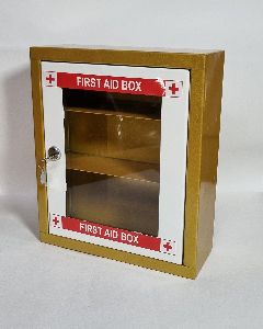 Gold Color Metal First AID Box
