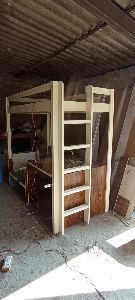 bunk bed with study table & stairs