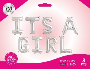 Its a Girl Foil Balloon