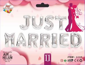 Just Married Foil Balloon