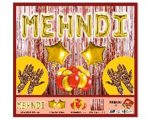 Mehandi Foil Balloon Combo