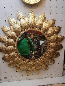 leaf wall mirror