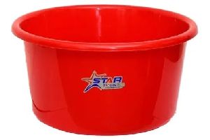 50L Red Plastic Tub