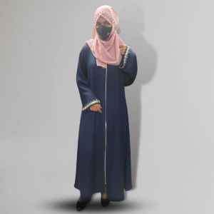 Elegance Navy Blue Abaya