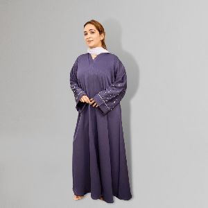 Ladies Violet Abaya