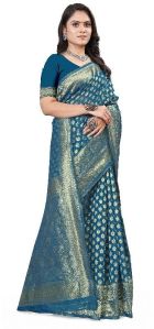 Cotton Blend Bansari Silk Saree