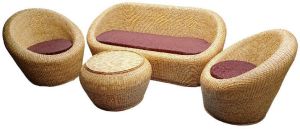 Malaysian Cane Apple Sofa Set