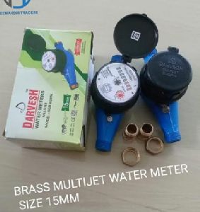 15mm Darvesh Brass Multi Jet Water Meter