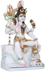 Marble Mahadev Statue