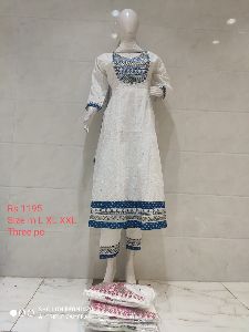 Gown kurti 3pcs