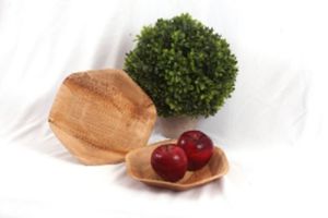 Areca Leaf Small Hexagonal Plate