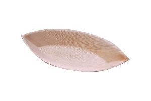 Eye Shaped Big Areca Leaf Plate