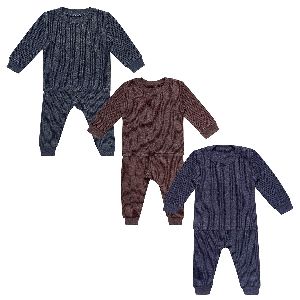 kids thermal set with rib