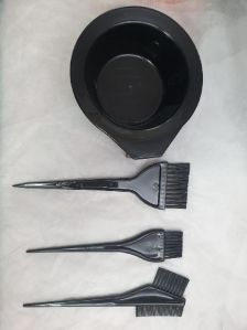 Hair dye bowl and brush