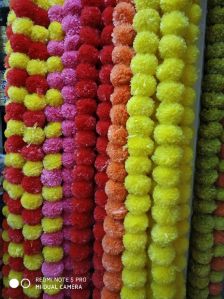 Plastic marigold garland