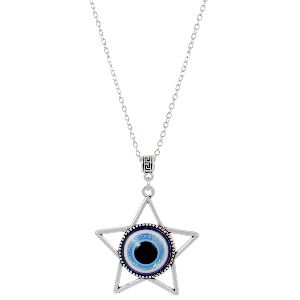 Star Evil Eye Pendant Necklace