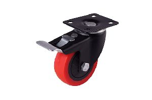 heavy Duty 75 x25 Mm Single Wheel Castor break