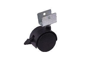 U clamp brake Twin wheel caster