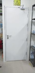 steel fire door with lock