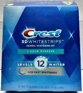 Crest 3D Whitestrips Whitening Kit 1 Hour Express 20 Strips