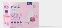 310mm xl puriteo soft comfy sanitary pads