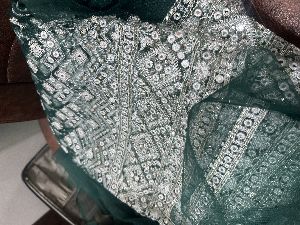 Semi Bitterly net embroidery fabrics