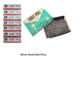 Silver Head Shirt Pin