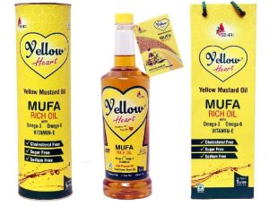 Yellow heart yellow mustard oil