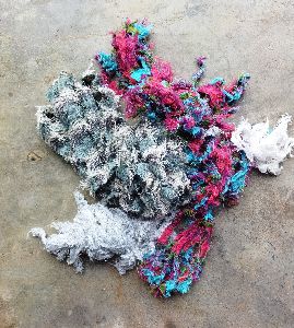 color clean cotton yarn waste