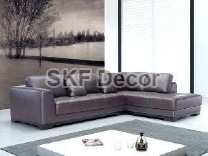 Modern Leather L Shaped Sofa Set