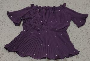 Ladies Georgette Pleated Top