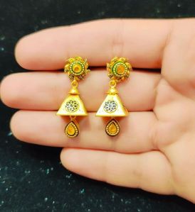 Gold Antique Jhumka