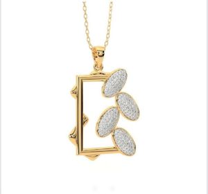 Gold Casting CZ Single Hook Pendants