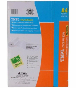 Tnpl 75 Gsm A4 Size Copier Paper, For Printing Xerox
