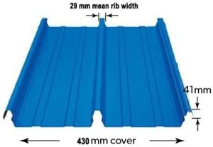 Klip Lock Colour Coated Roof Sheets