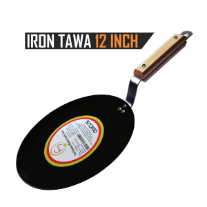 Amicus Iron Concave Tawa 12 Inch 1600 Gm 2.5 mm Thickness