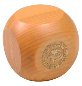 Wooden Dice Paper Weight