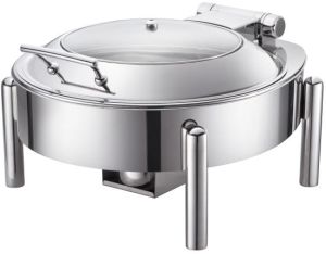 HNI Round glass lid chafer