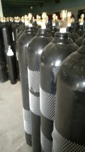 Black Oxygen Cylinder