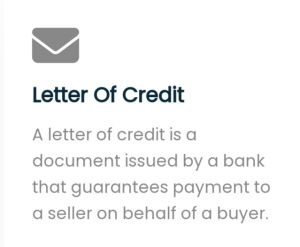 Letter of Credit Service