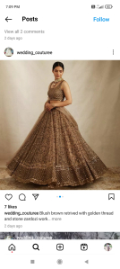 Heavy zari lehengas