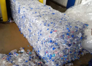 Pet bottles natural colour waste pure