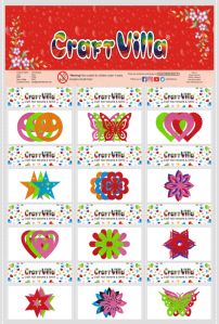 Felt Shaped Card Glitter Sticker