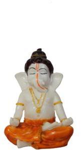 White Marble Ganpati Bappa Statue