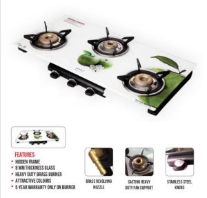 homestone 3 burner digital glass stove