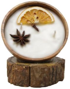 Aroma Spice Candle With Orange Star Anise Cinnamon Cloves