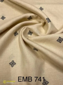 embroidered linen fabric